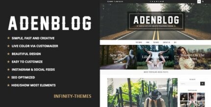 Aden – um tema de blog WordPress