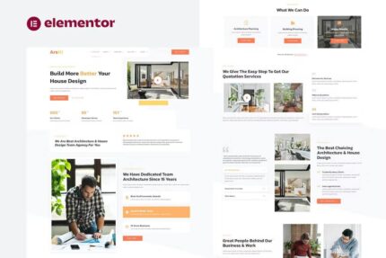 Arsiti – Kit de modelo Elementor para agência de arquitetura e design doméstico