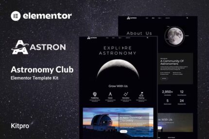 Astron – Kit de modelo de elemento de astronomia