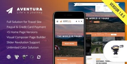 Aventura – Tema WordPress do Sistema de Reservas de Viagens e Excursões