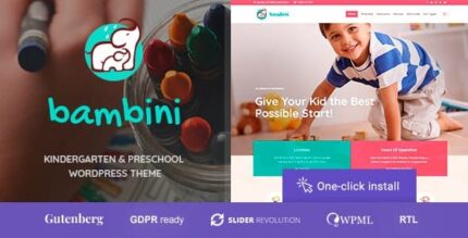 Bambini – Tema pré-escolar e jardim de infância