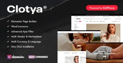 Clotya – Tema de comércio eletrônico de loja de moda