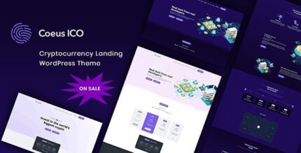 Coeus – Tema WordPress para página de destino de criptomoeda