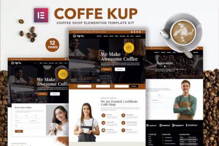 CoffeeKup – Kit de modelos Elementor para cafés e cafeterias