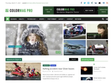 ColorMag Pro – Tema WordPress Estilo Revista e Notícias