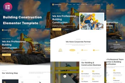 Constructa – Template Kit Elementor de construção e construção
