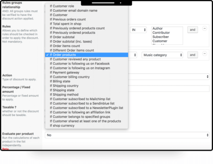 Descontos condicionais para WooCommerce Pro por ORION