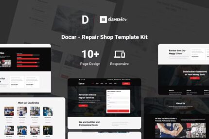 Docar – Template Kit Elementor Oficina de Reparação