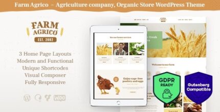 Fazenda Agrico | Tema WordPress para Negócios Agrícolas e Alimentos Orgânicos