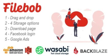 Filebob – Plataforma de armazenamento e compartilhamento de arquivos (SAAS Ready)