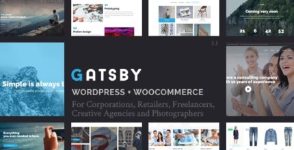 Gatsby – WordPress + tema de comércio eletrônico