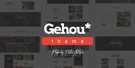 Gehou – um tema moderno de restaurante e café