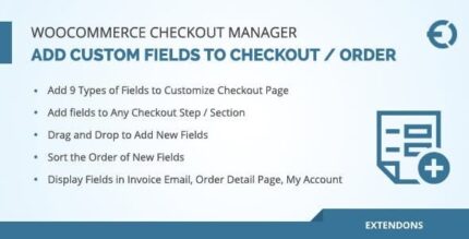Gerenciador de campos de check-out do WooCommerce, plug-in de campos de check-out personalizados
