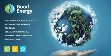 Good Energy – Tema WordPress de Ecologia e Empresa de Energia Renovável