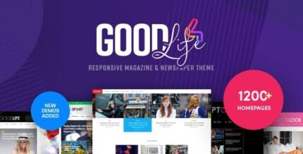 GoodLife – Tema WordPress de revista e jornal