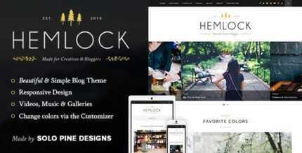 Hemlock – Um tema de blog WordPress responsivo