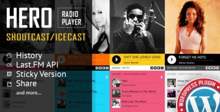 Hero – Shoutcast e Icecast Radio Player com história