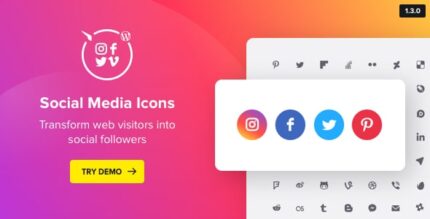 Ícones de mídia social WordPress – Plugin de ícones sociais