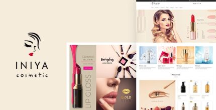 Iniya – loja de beleza, tema cosmético