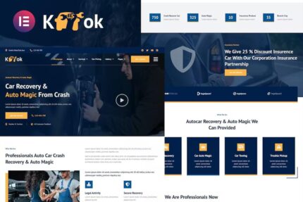 Ketok – Template Kit Elementor Pro de negócios de detalhamento e reparo de automóveis