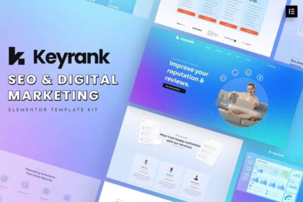 Keyrank – Kit de modelo de agência de marketing digital e SEO