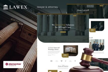 Lawex – Template Kit Elementor para Advogado e Advogado