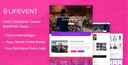 Lifevent – Tema WordPress para Conferência de Eventos