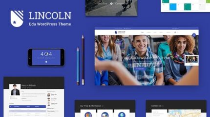 Lincoln – Tema WordPress de design de material educacional