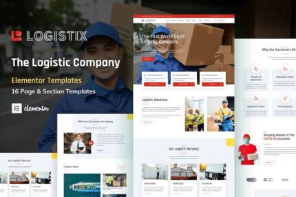 Logistix – Transporte Courier & Logistic Company Elementor Template Kit