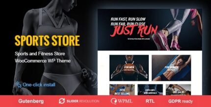 Loja de esportes – Tema WooCommerce WordPress