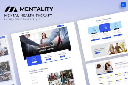Mentality – Template Kit Elementor para terapia de saúde mental