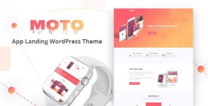 Moto – Tema WordPress da página de destino do aplicativo