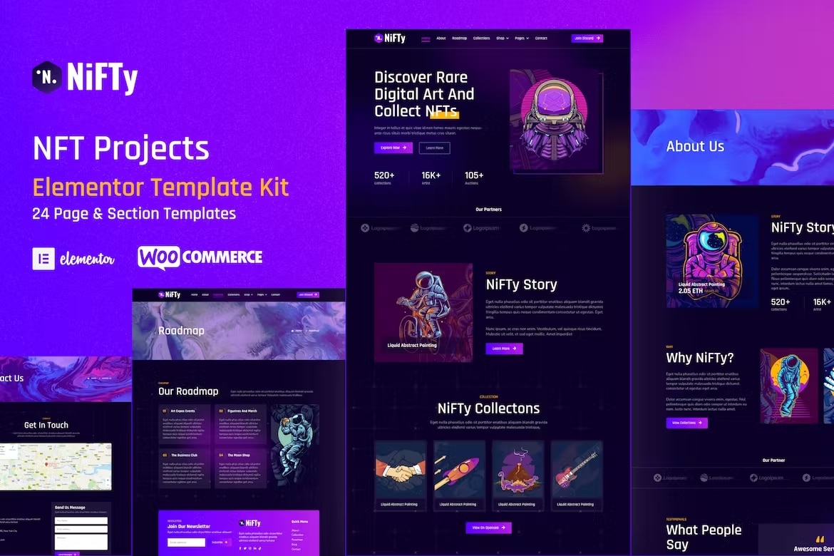 Nifty – Projeto NFT e Portfólio WordPress Elementor Template Kit_64443a73313f1.jpeg