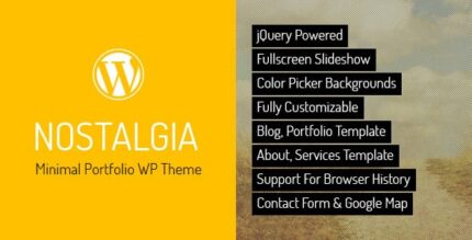 Nostalgia – Tema WordPress de Portfólio Responsivo
