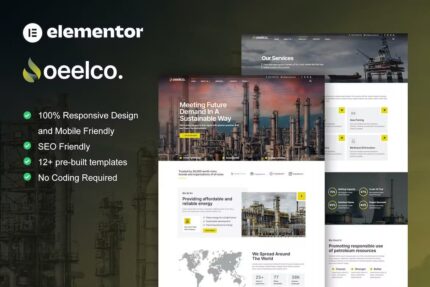 Oeelco – Oil Company & Industrial Elementor Template Kit