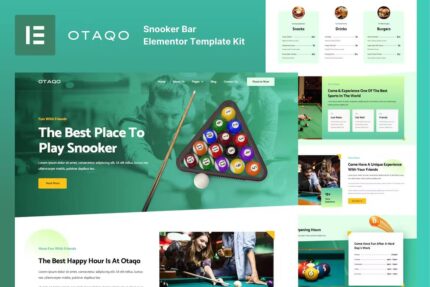 Otaqo – Template Kit Elementor para sinuca