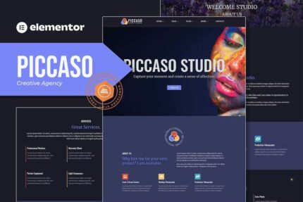 Piccaso – Template Kit de fotografia Elementor