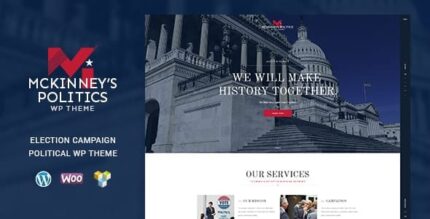 Política de MCKinney | Campanha Eleitoral e Ativismo Social Tema WordPress