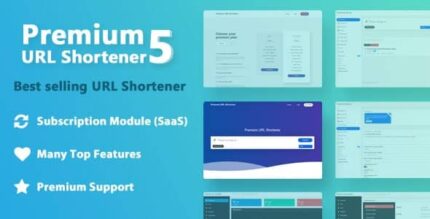 Premium URL Shortener – Link Shortener, Bio Pages e QR Codes + Tema SaaS
