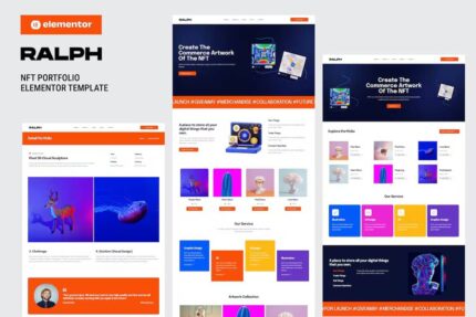 Ralph – Template Kit NFT Portfólio Elementor