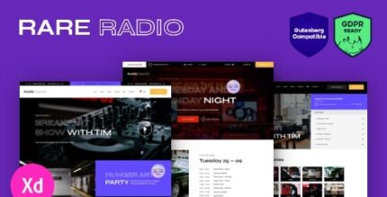 Rare Radio | Estação de rádio de música online e tema WordPress de podcast