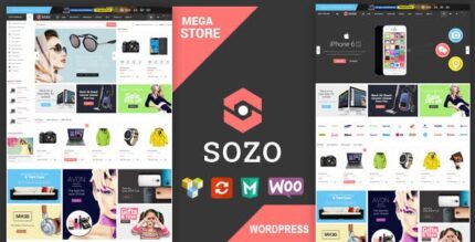 SOZO – Tema de Mega Shop em tela cheia