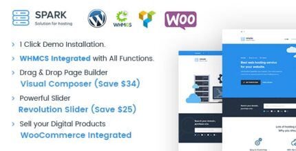 Spark – Tema WordPress de hospedagem WHMCS responsivo
