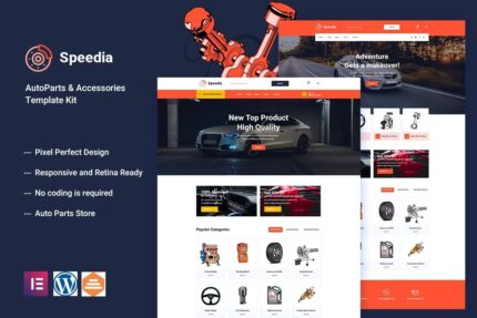 Speedia – Template Kit Elementor de autopeças e acessórios