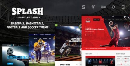 Splash – Tema WordPress Sport Club para basquete, futebol, hóquei
