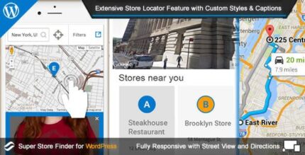 Super Store Finder para WordPress (localizador de lojas do Google Maps)