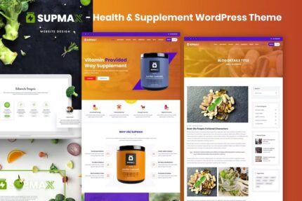 Supmax – Saúde e Suplemento Elementor WordPress