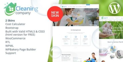 Tema WordPress de serviços de limpeza + RTL