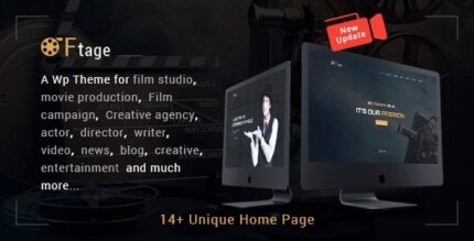 Tema WordPress para cineasta, produção de filmes e estúdio de cinema – Ftage
