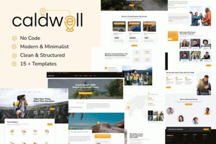 Template Kit do Caldwell Tour & Travel Elementor
